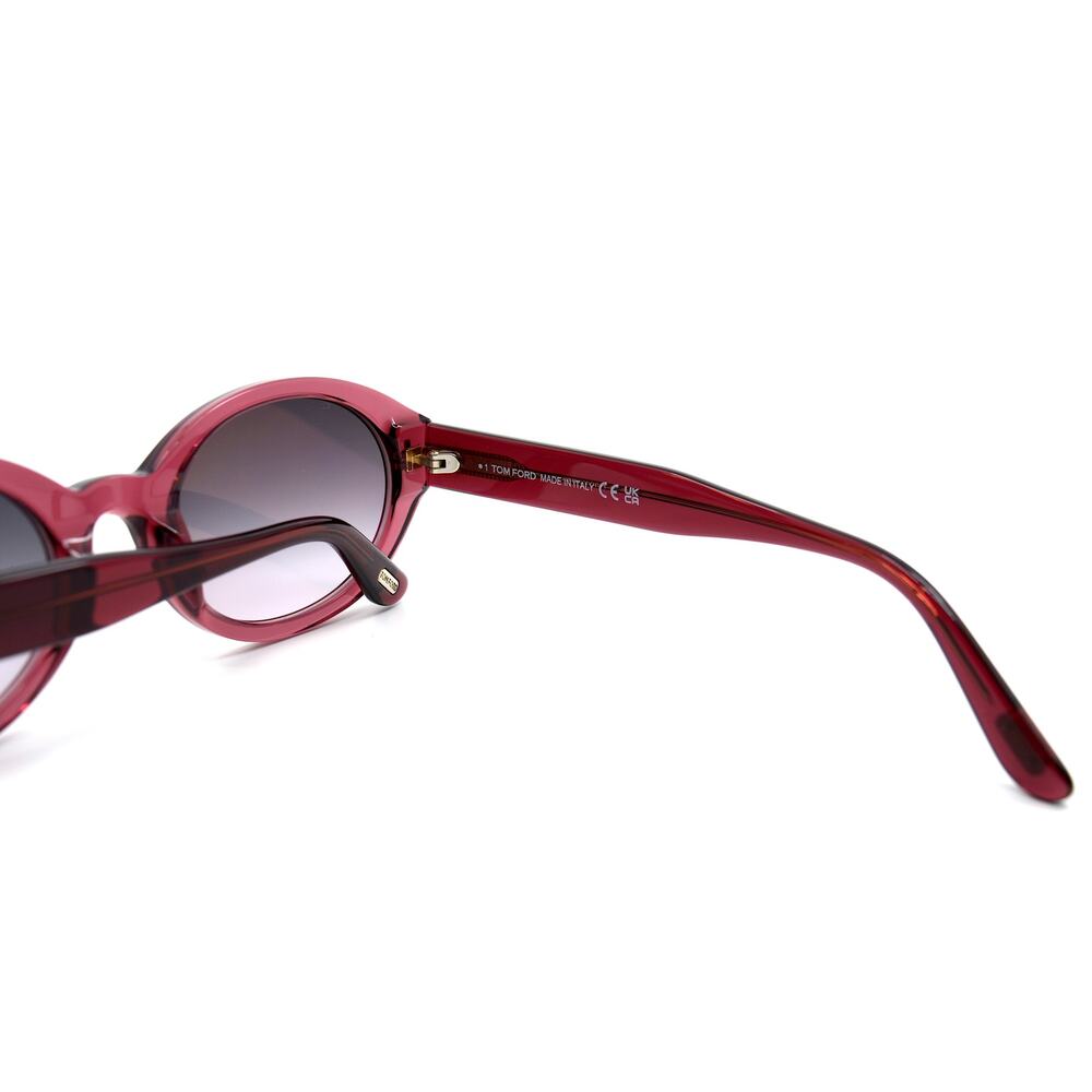 TOM FORD GENEVIEVE TF916/S 81B SHINY VIOLET SMOKE SUNGLASSES - Picture 11 of 15